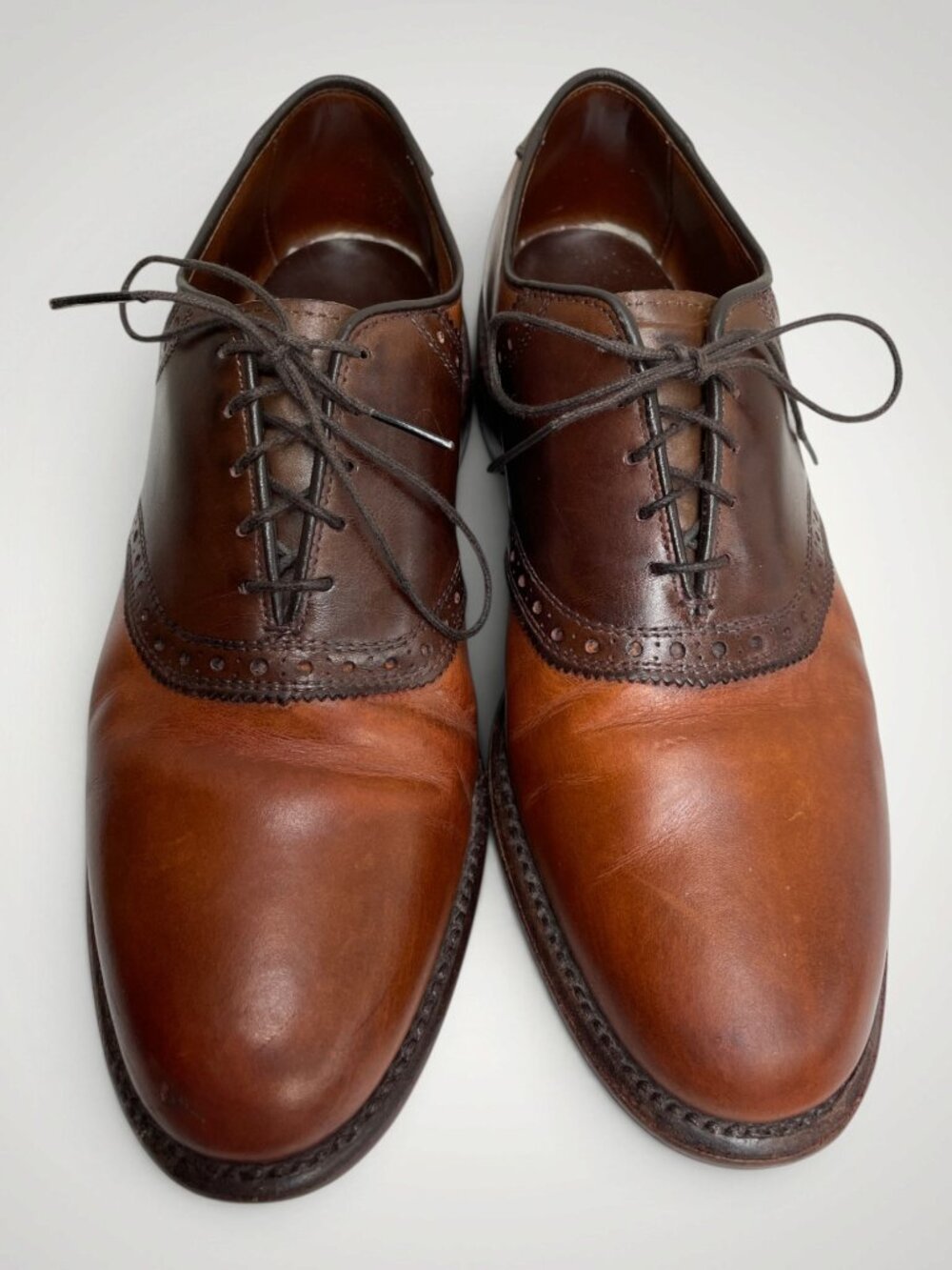 Allen Edmonds Shelton Spectator Wingtip Leather Oxford Shoes Men’s 8.5 D